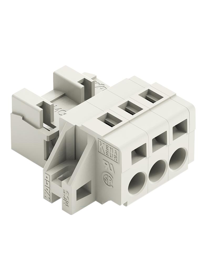 MCS-MIDI Classic wtyk 3-bieg. j-szary raster 5 mm /50szt./ WAGO