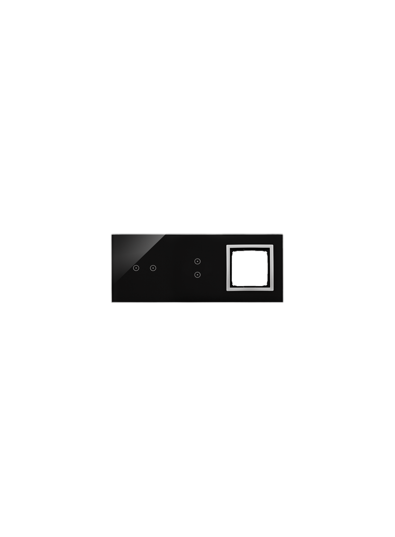 Simon 54 Touch Panel dotykowy S54 Touch 3 moduły 2 pola dotykowe poziome + 2 pola dotykowe pionowe + 1 otwór na osprzęt S54 księżycowa lawa DSTR3230/74 KONTAKT