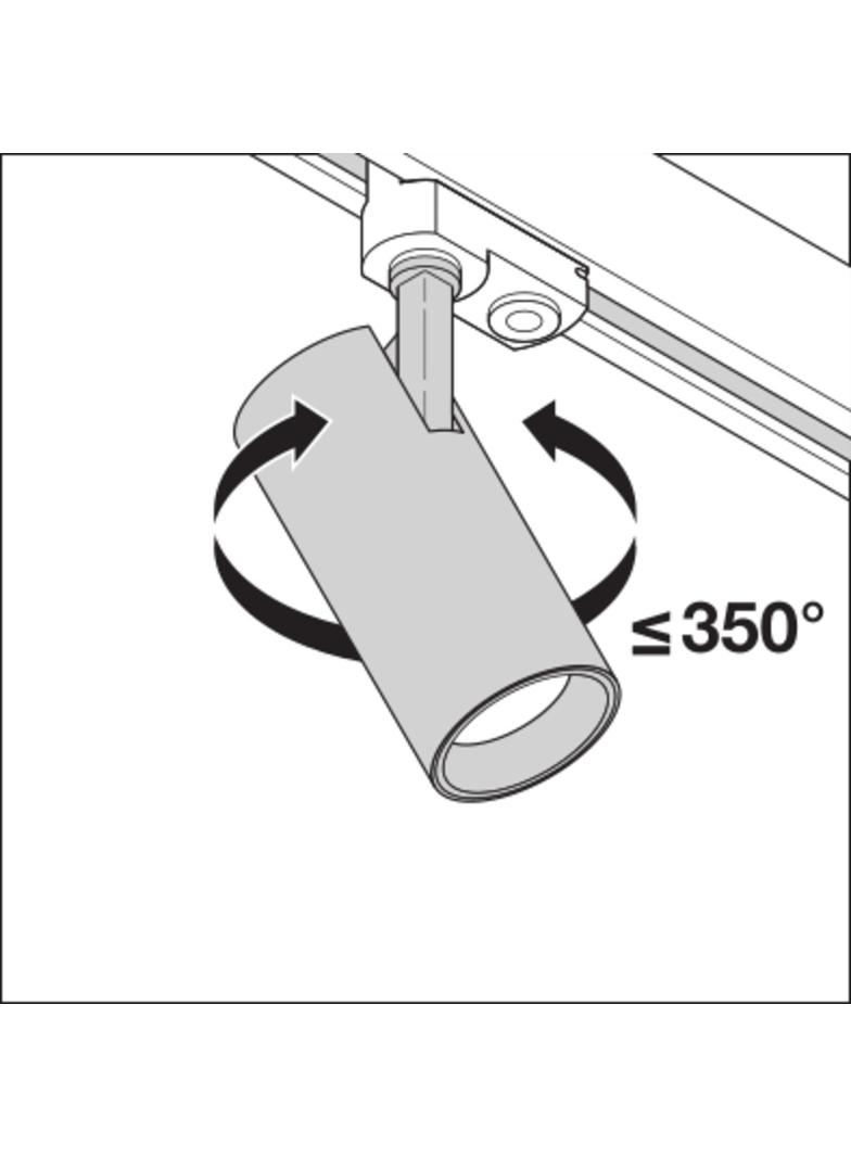 Szynowa oprawa TRACKLIGHT SPOT D85 35W 3000K 90RA NFL GY
