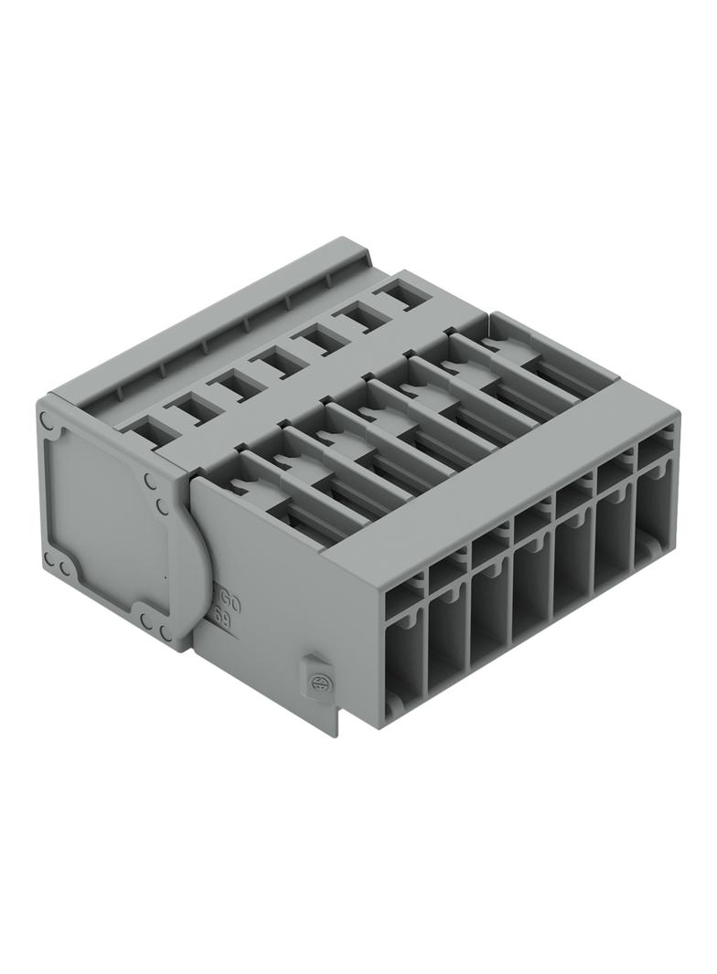X-COM wtyk 7-biegunowy szary raster 5 mm /25szt./ WAGO