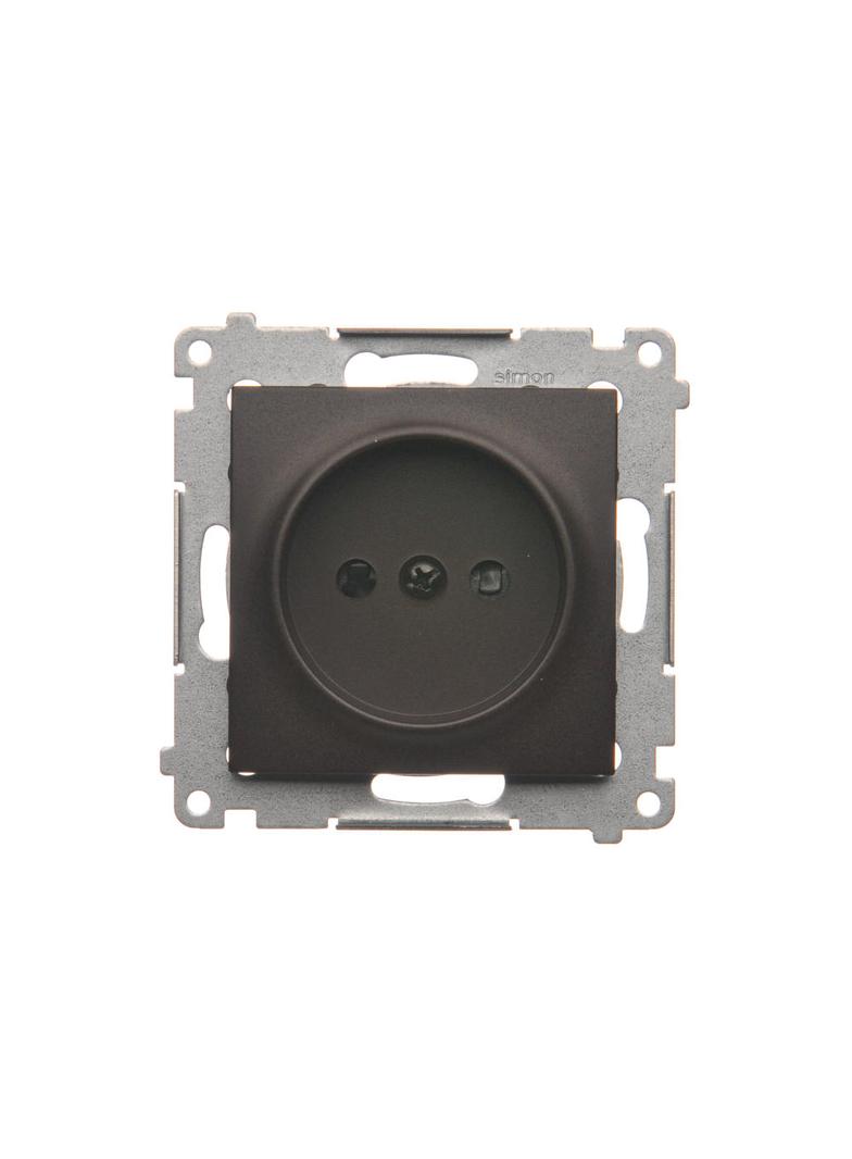 Simon 54 Gniazdo bez uziemienia z przesłonami 16A z. śrub. brąz mat