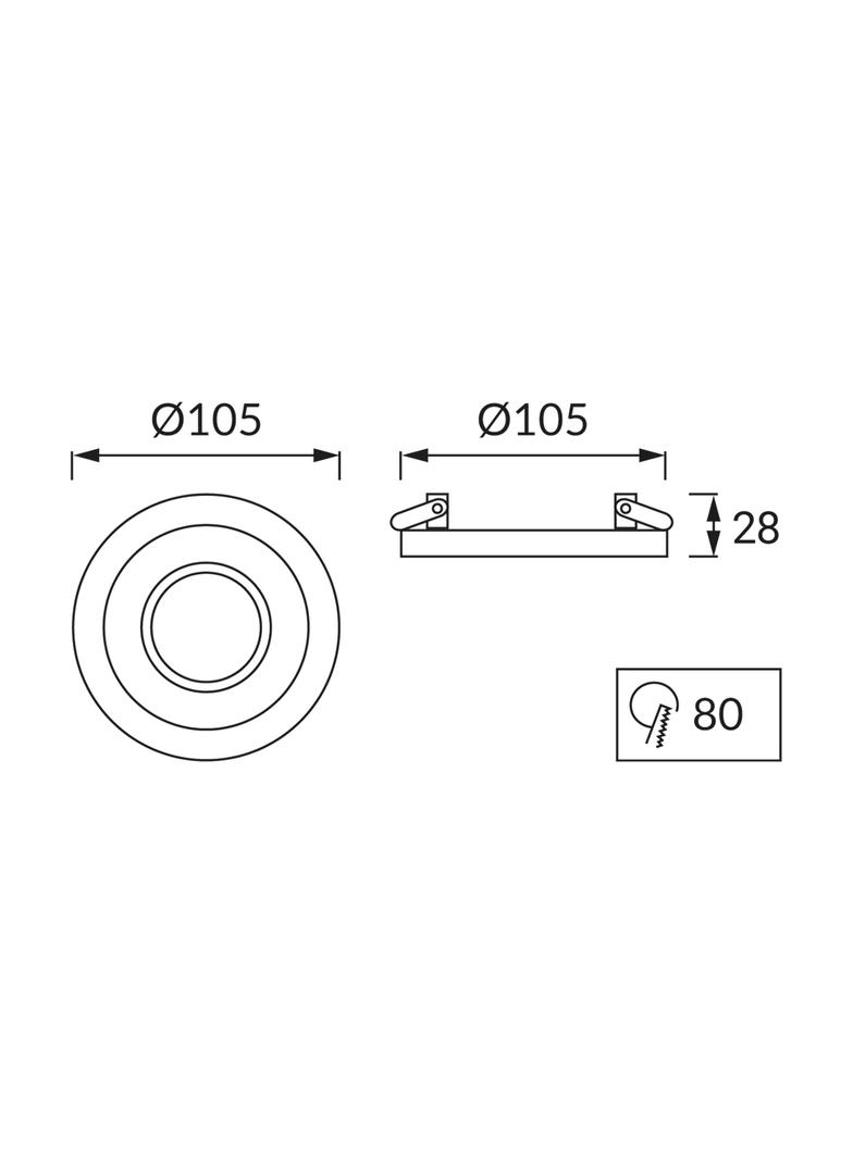 Sufitowa oprawa punktowa BORYS C BEIGE/WHITE