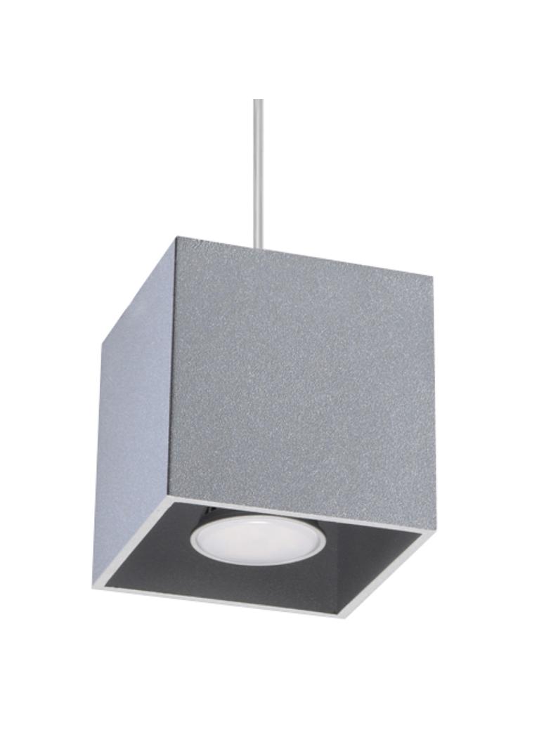Sollux Lampa wisząca QUAD 1 szary SL.0061