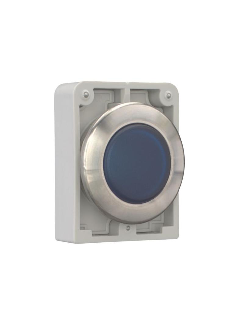 M30I-FL-B Lampka sygn. 30mm płaska niebieski ebieska stal nierdzewna 188045 EATON