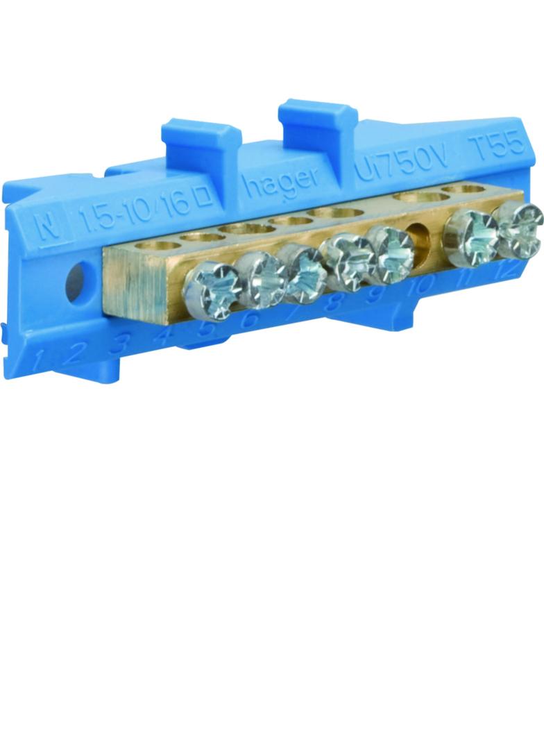 Listwa przyłączeniowa z cokołem neutralna 3x16+4x10 mm2 KM07N HAGER