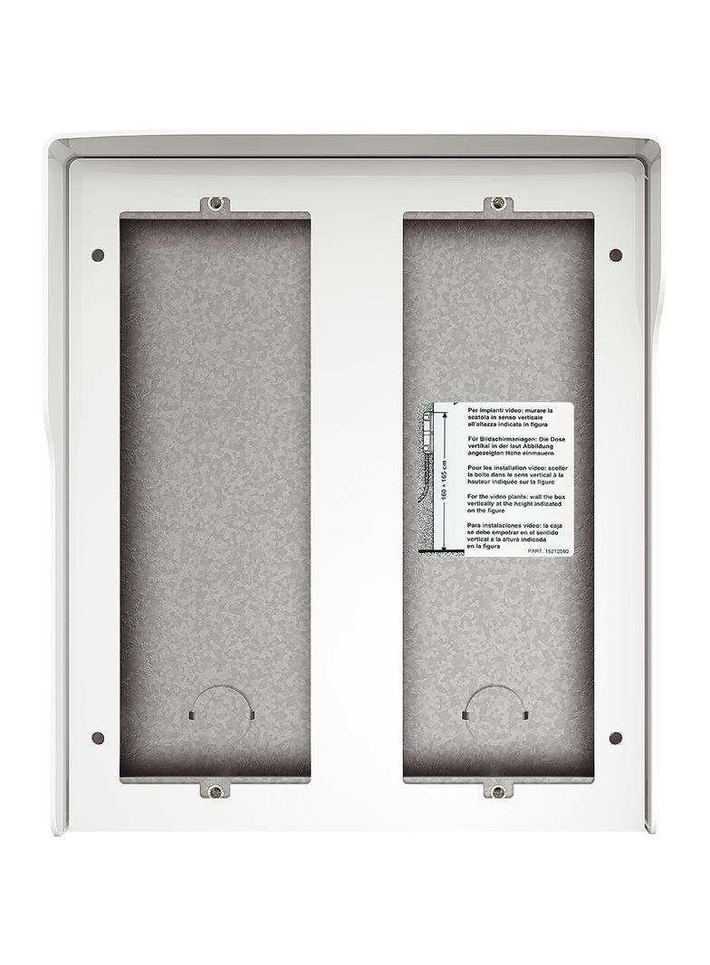 Obudowa natynkowa z daszkiem do paneli Sfera - 6 modułów - Biała, Bticino