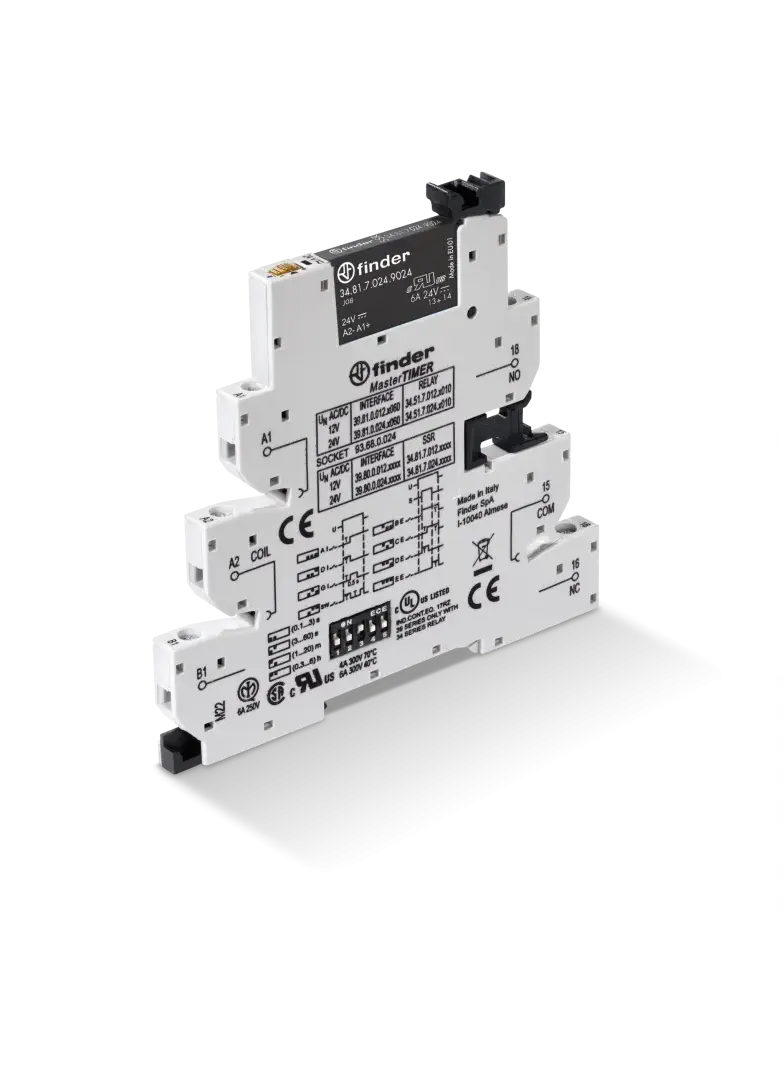 Przekaźnik interfejsowy serii 39: 1Z 6A 12V AC/DC 39.80.0.012.9024 /10szt./ FINDER