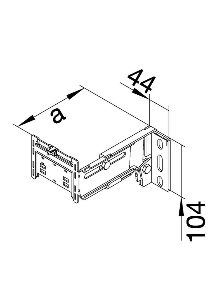 tehalit.BR/BRN Odstępnik uniwersalny odległość od ściany 120-200mm G2262 HAGER