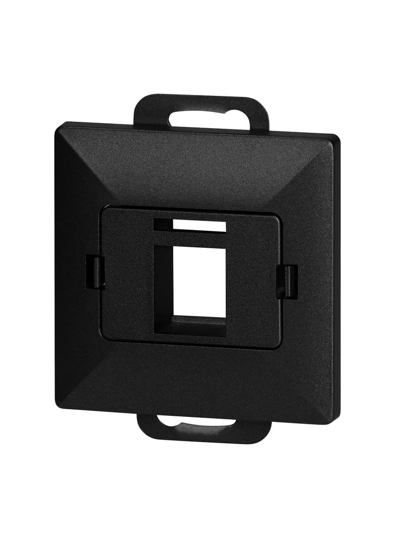 Płytka czołowa + 1xRJ45 Pearl, PC+ARJ45/P1, czarny OR-OE-7717/B ORNO