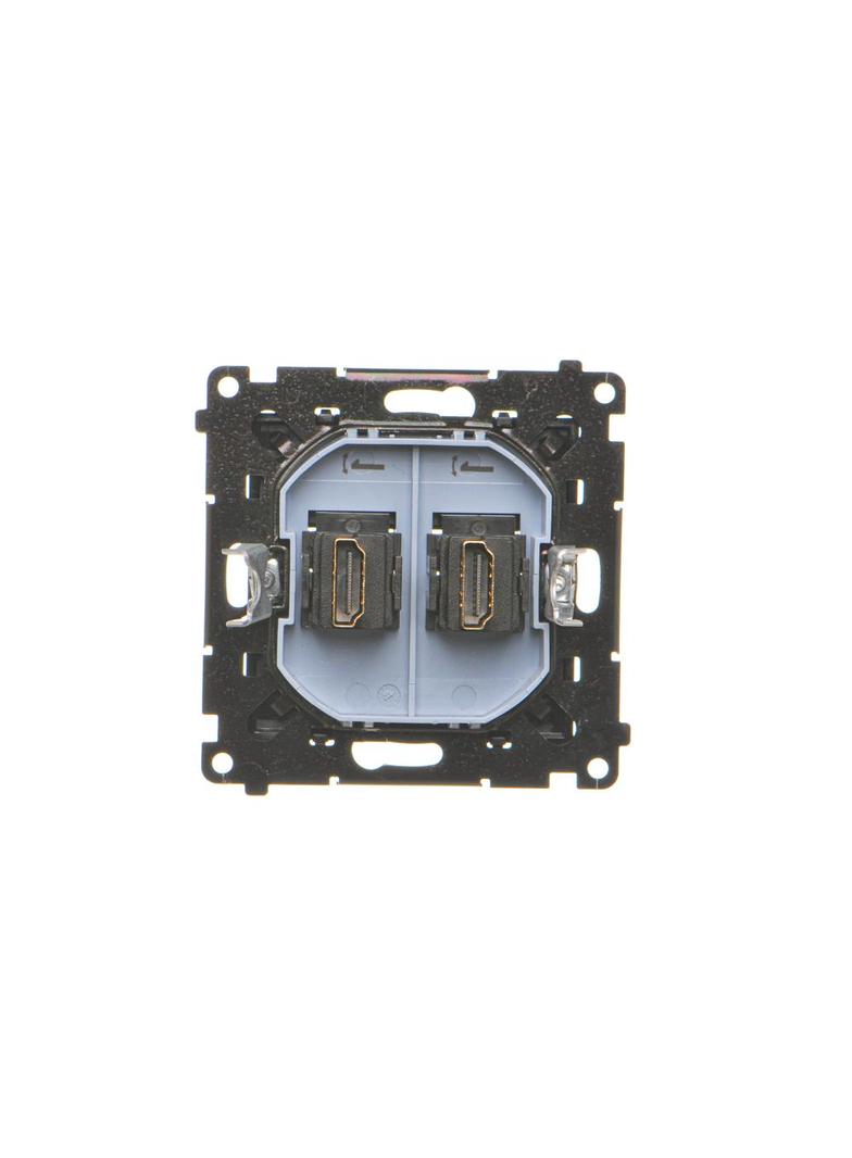 Simon 55 Gniazdo HDMI podwójne Czarny mat TGHDMI2.01/149 KONTAKT