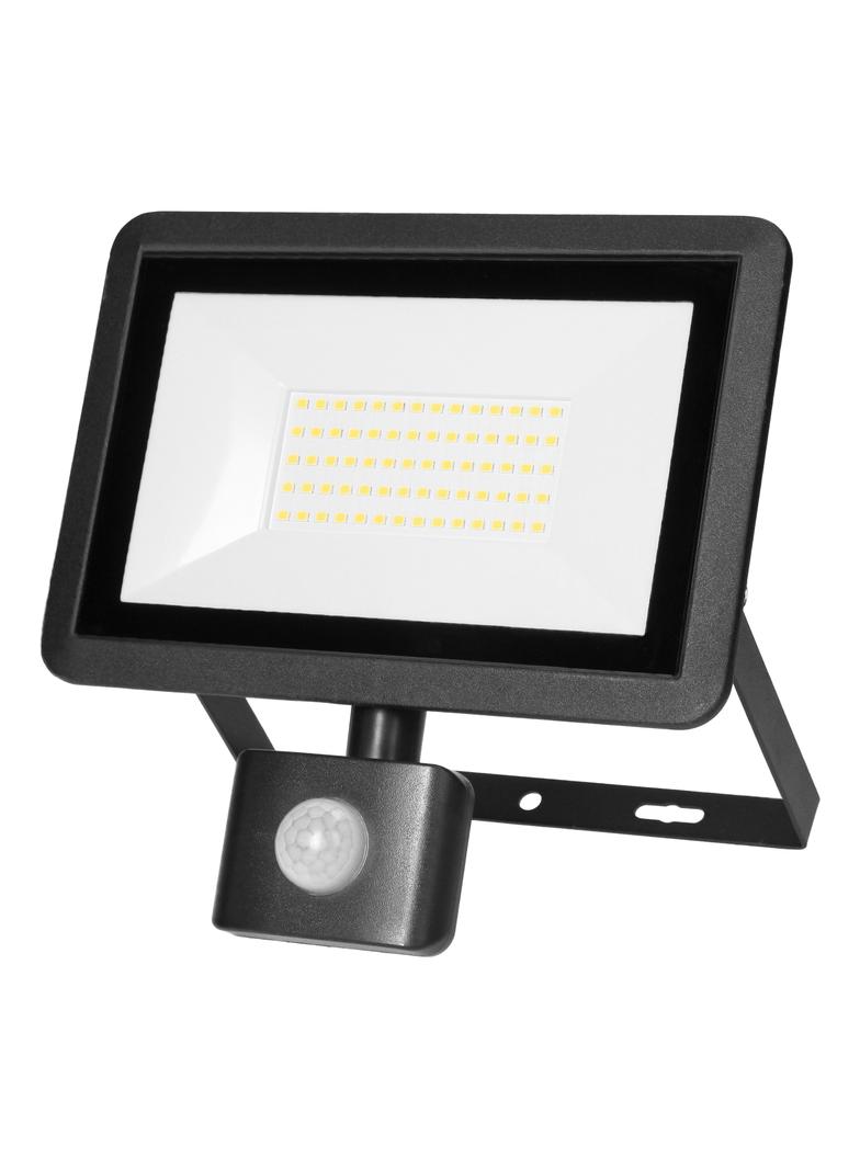 FARO S LED 50W naświetlacz z PIR 4000lm IP44 4000K aluminium + szkło AD-NL-6255BLR4 ORNO