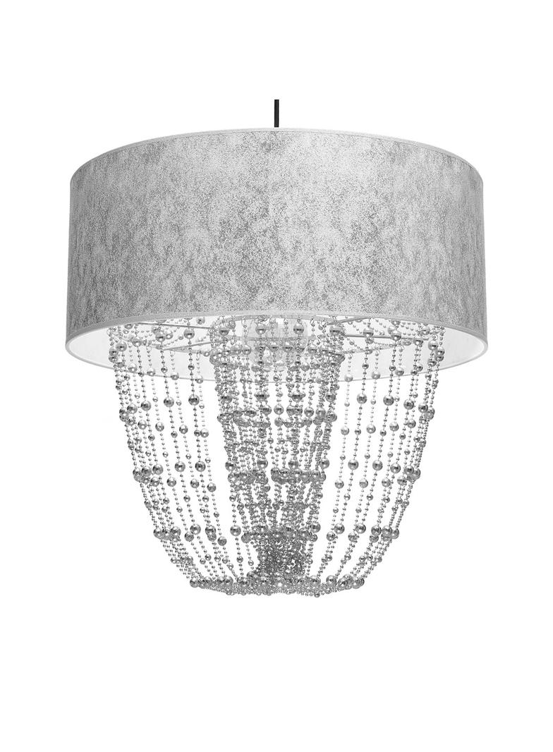 lampa wisząca Almeria E27 srebrna MLP6437 Milagro