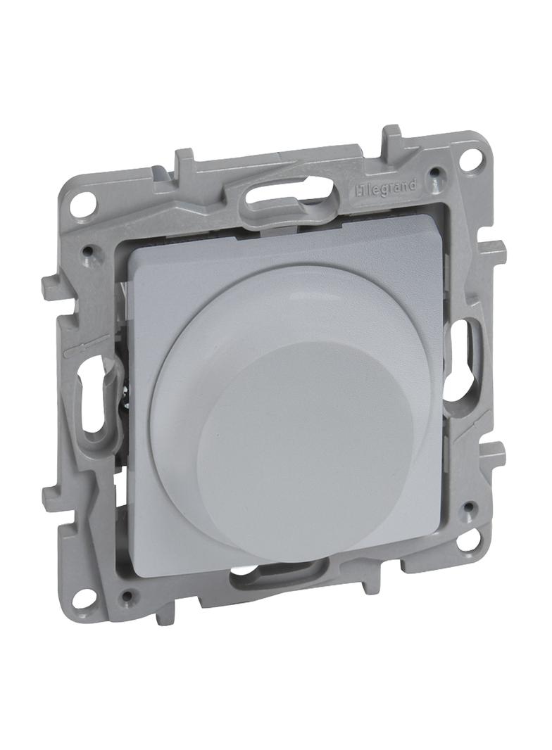 Niloe Selection - Ściemniacz Obrotowy 300 W - 2 Przewodowy (Do Obciążeń Rlc Oraz Do Lamp Led) Alumin 762188 LEGRAND
