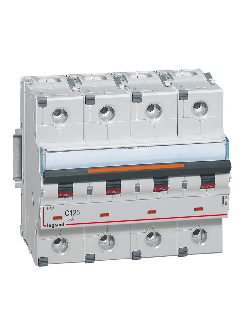 Wyłącznik Nadprądowy S324 C125 4P 125A 25Ka DX3 409803 LEGRAND