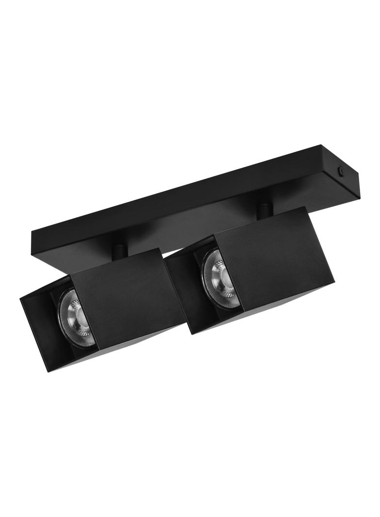 KUBAR SP 2, oprawa ścienno-sufitowa, GU10 max. 2x35W, IP20, czarna
