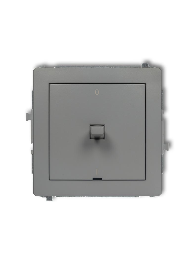 DECO Mechanizm łącznika dwubiegunowego w stylu amerykańskim szary mat