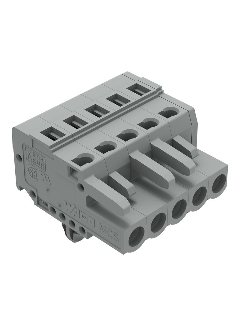 Gniazdo MCS‑MIDI Classic 5‑biegunowe szare raster 5mm 231‑105/008‑000 /100szt./ WAGO