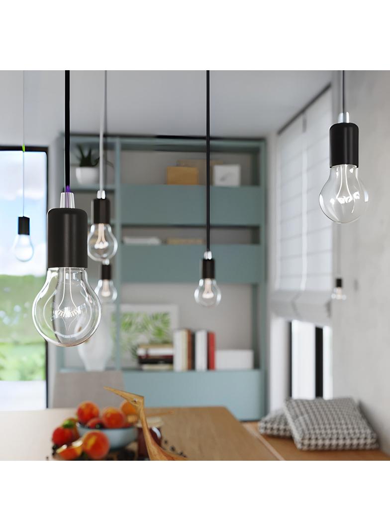 Sollux Lampa wisząca EDISON czarna SL.0152