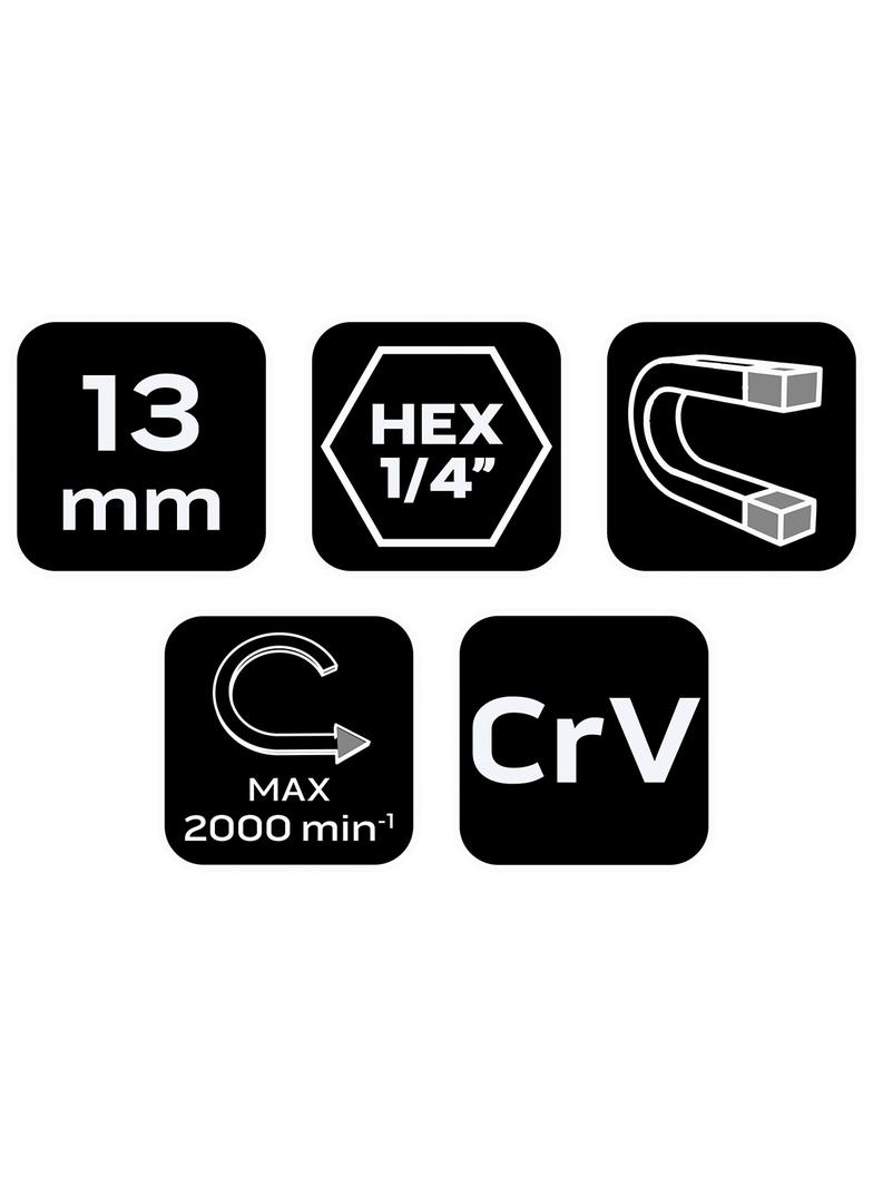 Nasadka magnetyczna 13x65mm trzpień 1/4'' GRAPHITE 57H994 GTX 57-994 GTX Poland