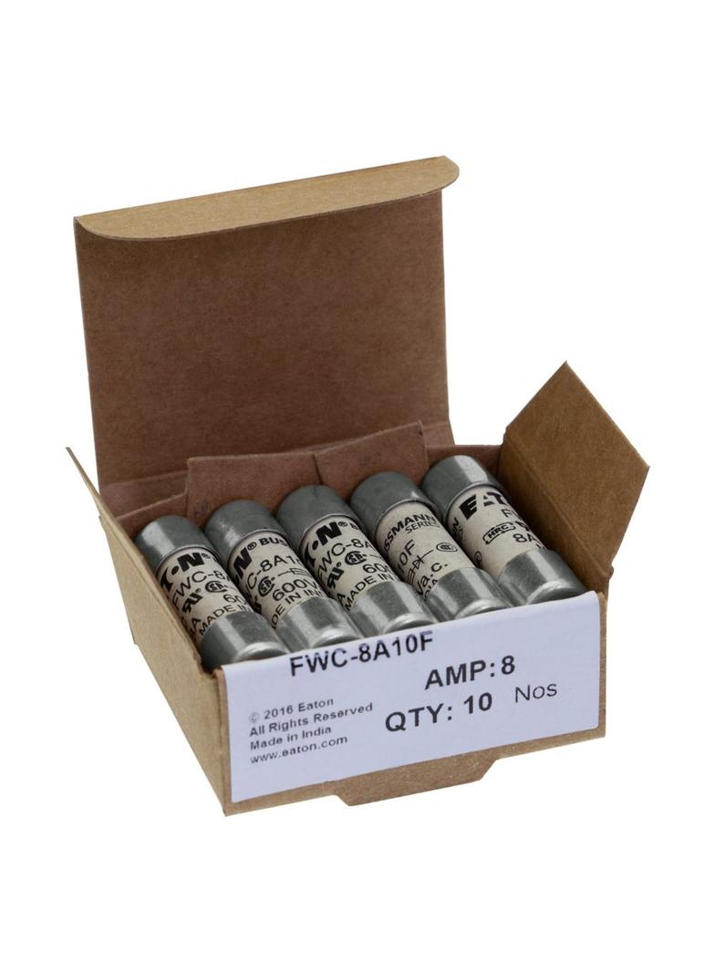 8AMP 600V AC UL FERRULE 10x38MM FUSE Wkładka szybka 8A AC 600V 10x38 mm aR UL FWC-8A10F EATON