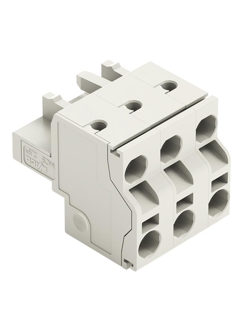 Gniazdo MCS‑MIDI Classic 3‑biegunowe jasnoszare raster 7,5mm 721‑2203/026‑000 /100szt./ WAGO