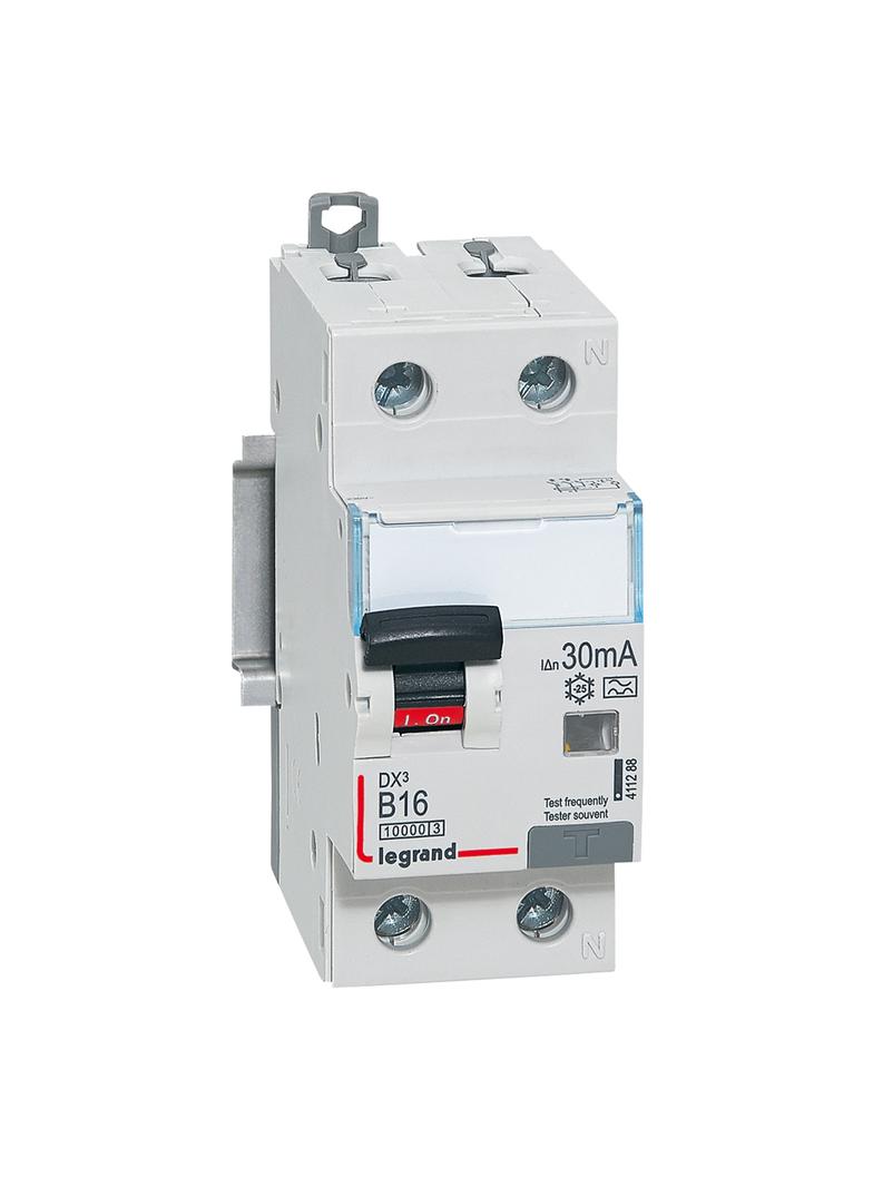 WYŁĄCZNIK RÓŻNICOWONADPRĄDOWY P 312 2P B 16A 30MA TYP A 10KA SERII DX3, Legrand