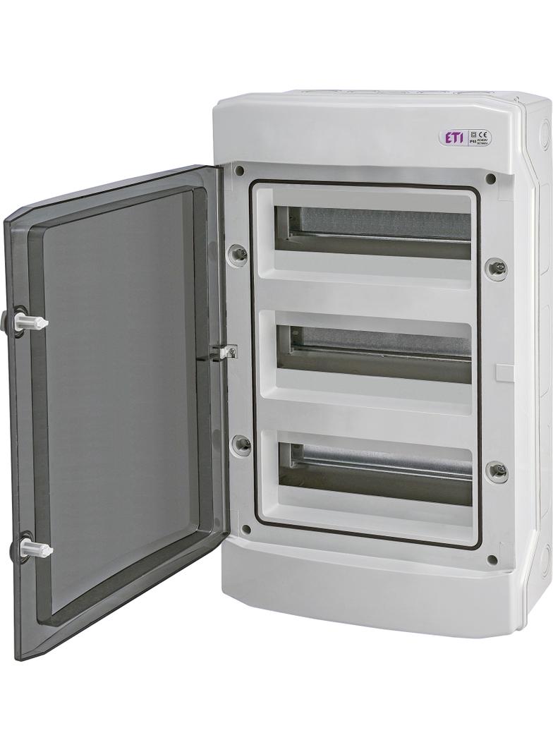 Rozdzielnica natynkowa 3x12 IP-65 drzwi transparentne ECH-36PT-s 001101080 ETI