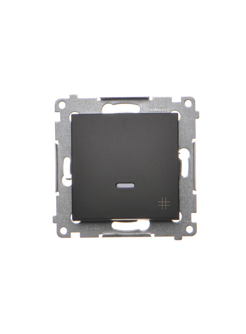 Simon 54 Łącznik krzyżowy z podświetleniem LED 10A 250V szybkozłączka czarny DW7L.01/49 KONTAKT