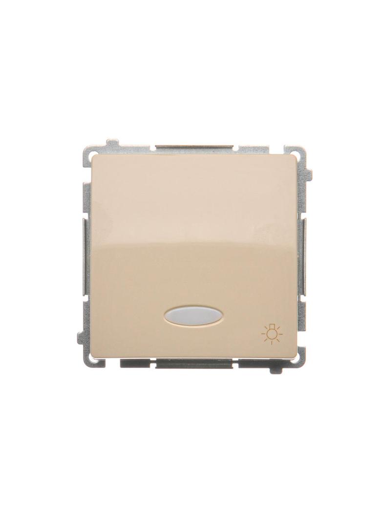 Simon Basic Przycisk światło z podświetleniem LED na 24V 10A 24V szybkozłączka beż BMS1L24V.01/12 KONTAKT