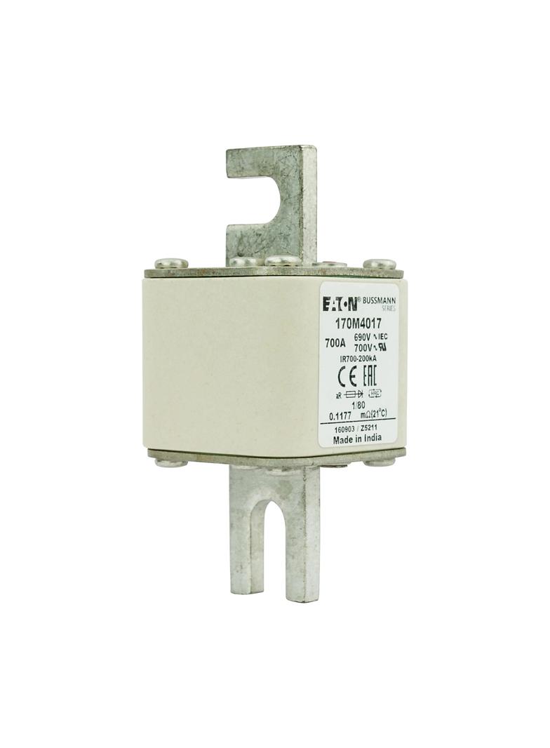700A 690V 1/80 aR INDICATOR FUSE Wkładka szybka 700A AC 690V DIN 1 53x53x108 mm aR DIN, 170M4017 EAT