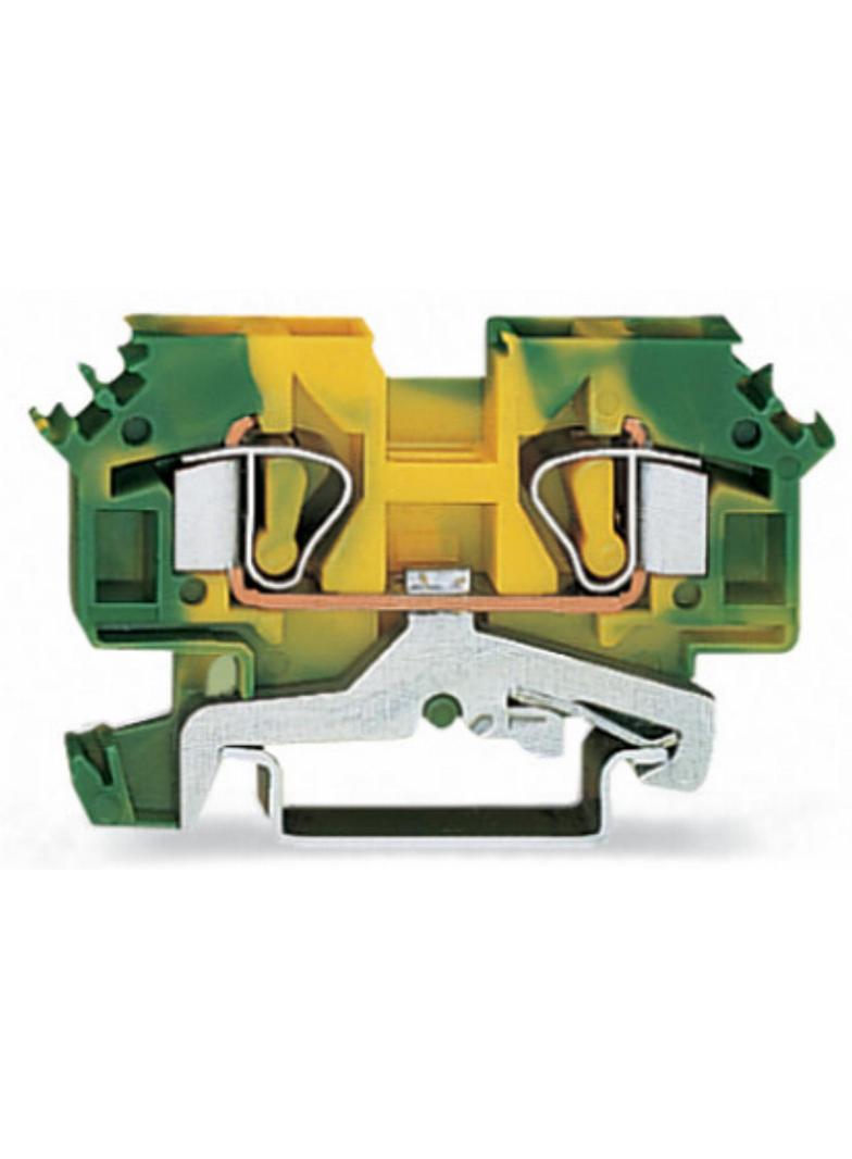 złączka PE 2-przewodowa 6 mm2 żółto-zielona