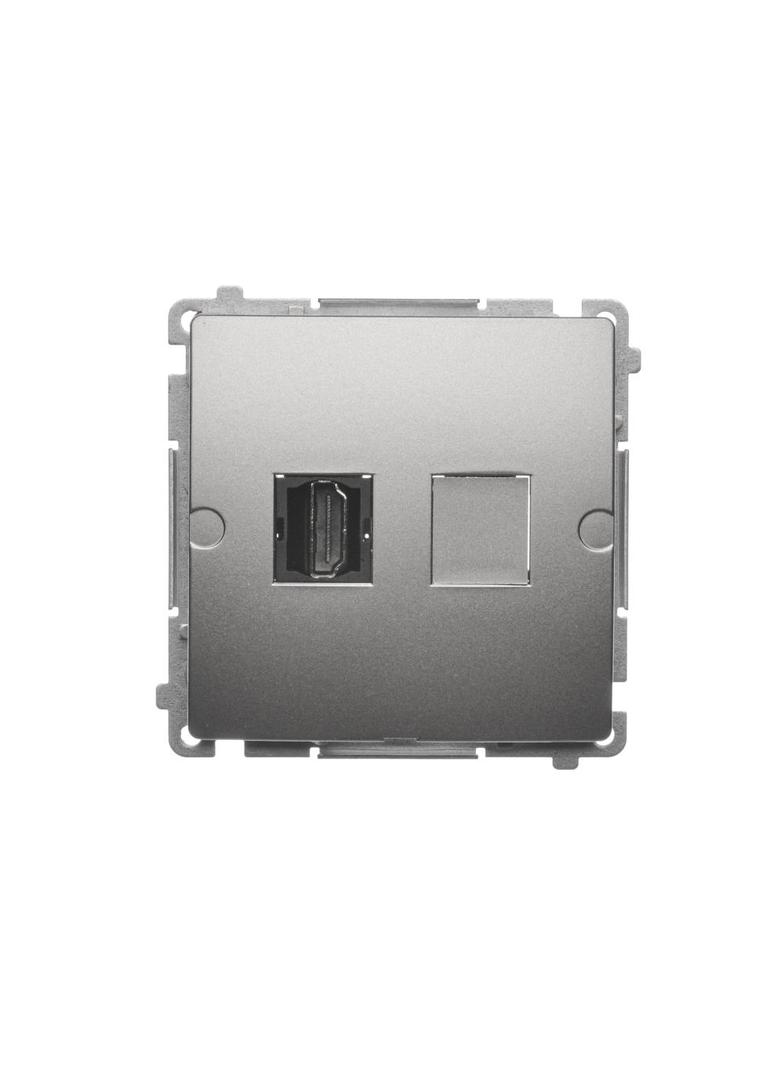 Simon Basic Gniazdo HDMI pojedyncze satynowy BMGHDMI.01/29 KONTAKT