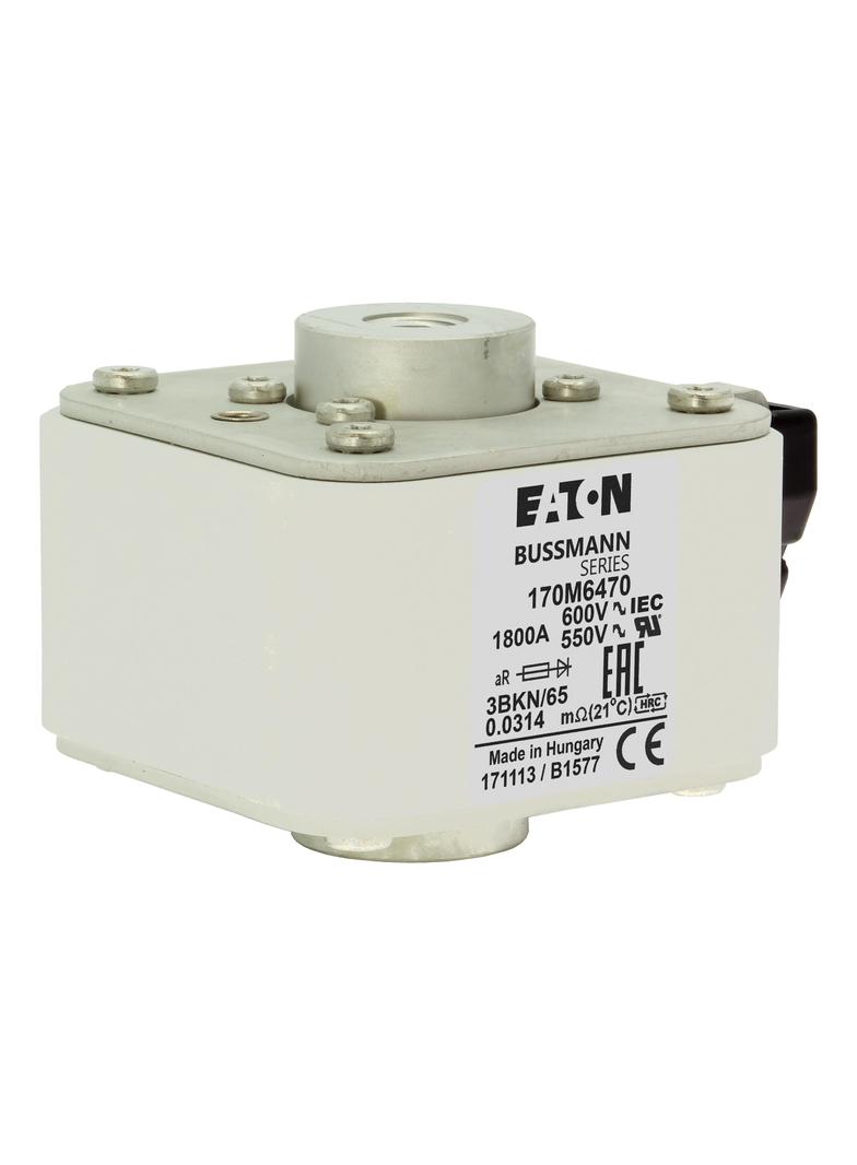 FUSE 1800A 600V 3BKN/65 AR UR Wkładka szybka 1800A AC 600V rozmiar 3 aR IEC UL 170M6470 EATON