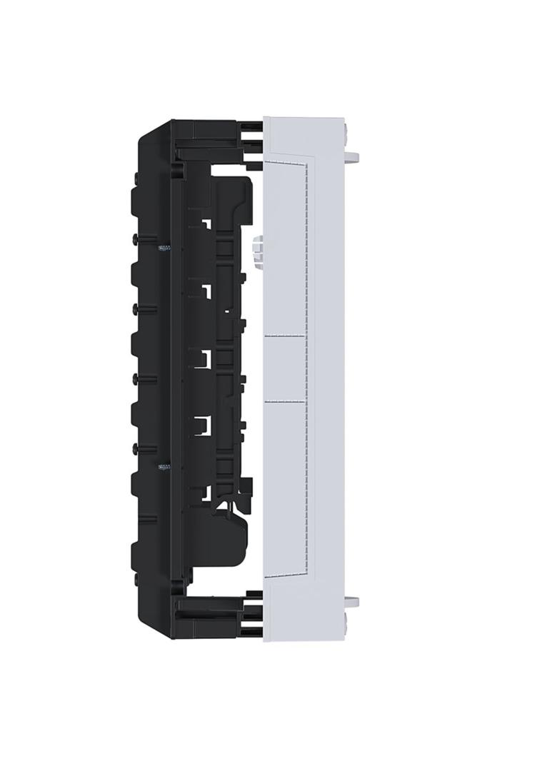 univers N Blok dla szyn zbiorczych poziomych 12x5/10mm 40mm 2xNH00(4xNH000) 300x250mm UE21A2B HAGER