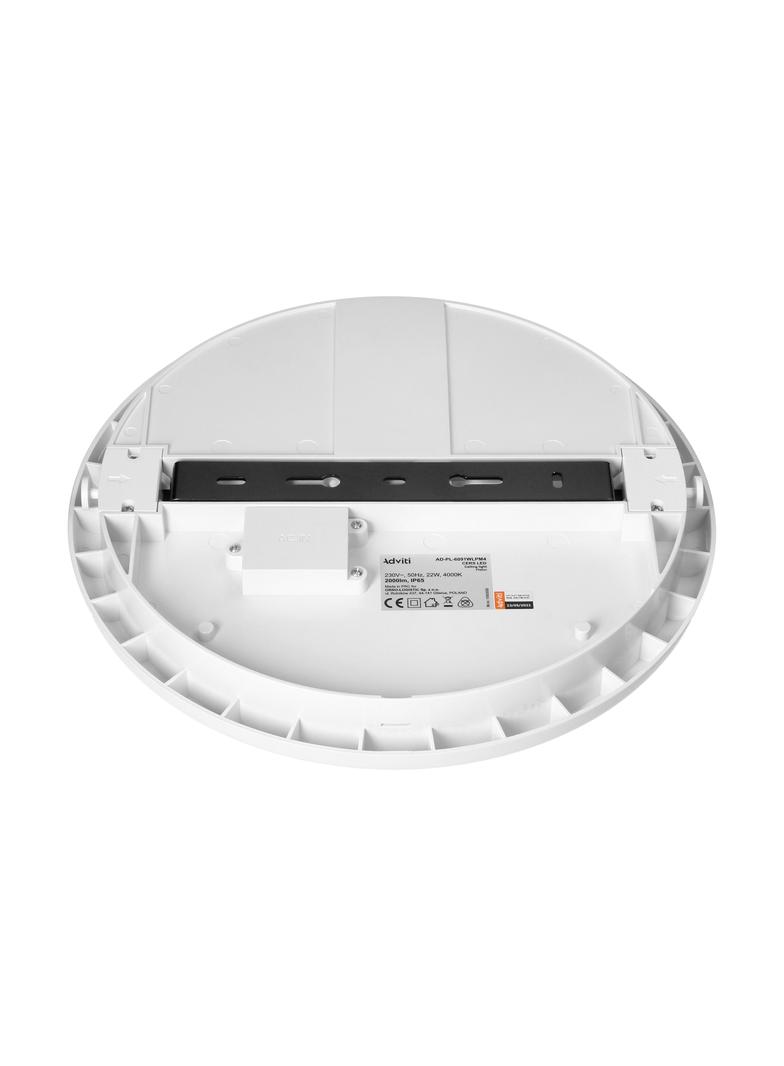 CERS LED 22W, plafon oświetleniowy, 2000lm, IP65, 4000K, poliwęglan mleczny, biały AD-PL-6091WLPM4 ORNO