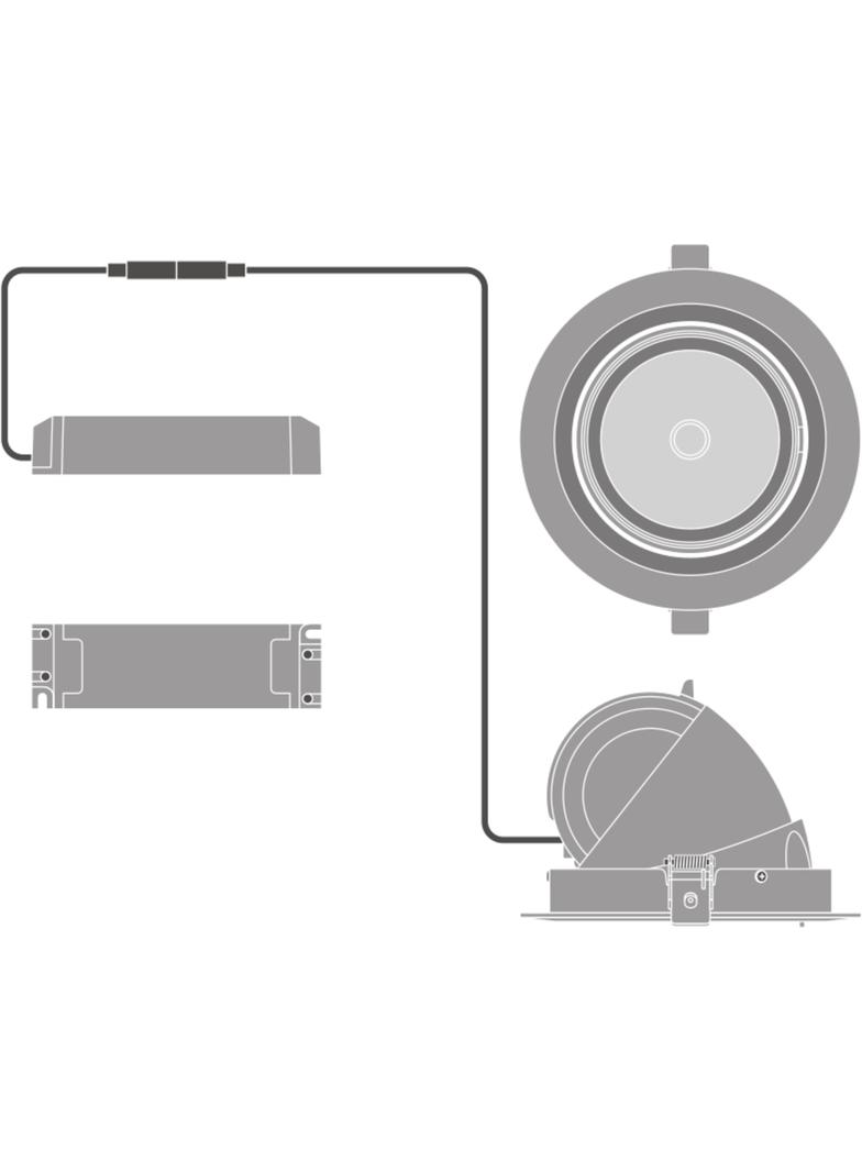 SP VARIO DN170 35W 3000K 24DEG WT LEDV LEDVANCE