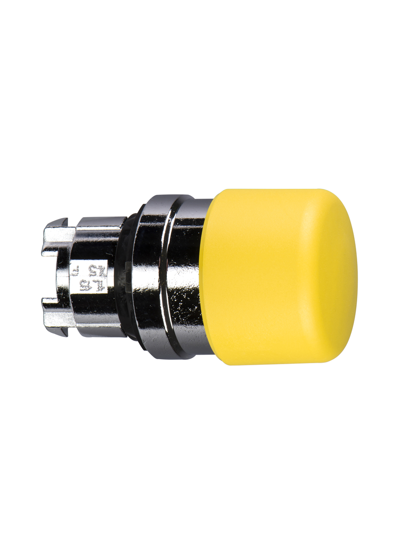 Harmony XB4 Przycisk grzybek fi30 żółty z samopowrotem metalowy ZB4BC54 Schneider