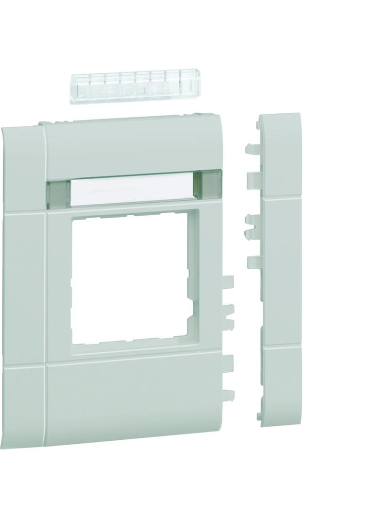 tehalit.WA Maskownica 120mm 1-kr 50x50mm pole opis. PC-ABS bezhalog. jasnoszary