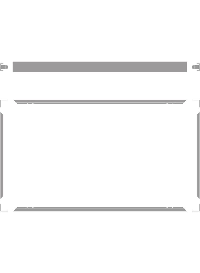 Ramka do montażu powierzchniowego PANEL 1200X600 SURFACE MOUNT KIT VALUE