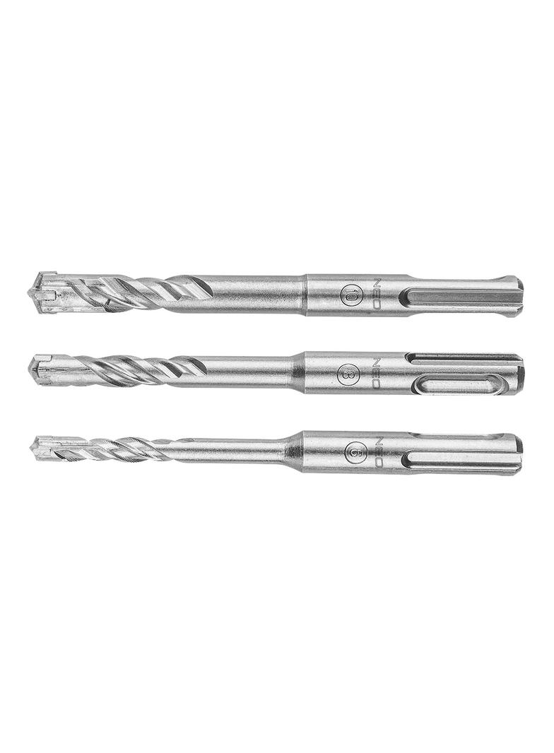 Zestaw wierteł do betonu SDS Plus, quatro, zestaw 3 szt. - 6, 8, 10 x 110 mm