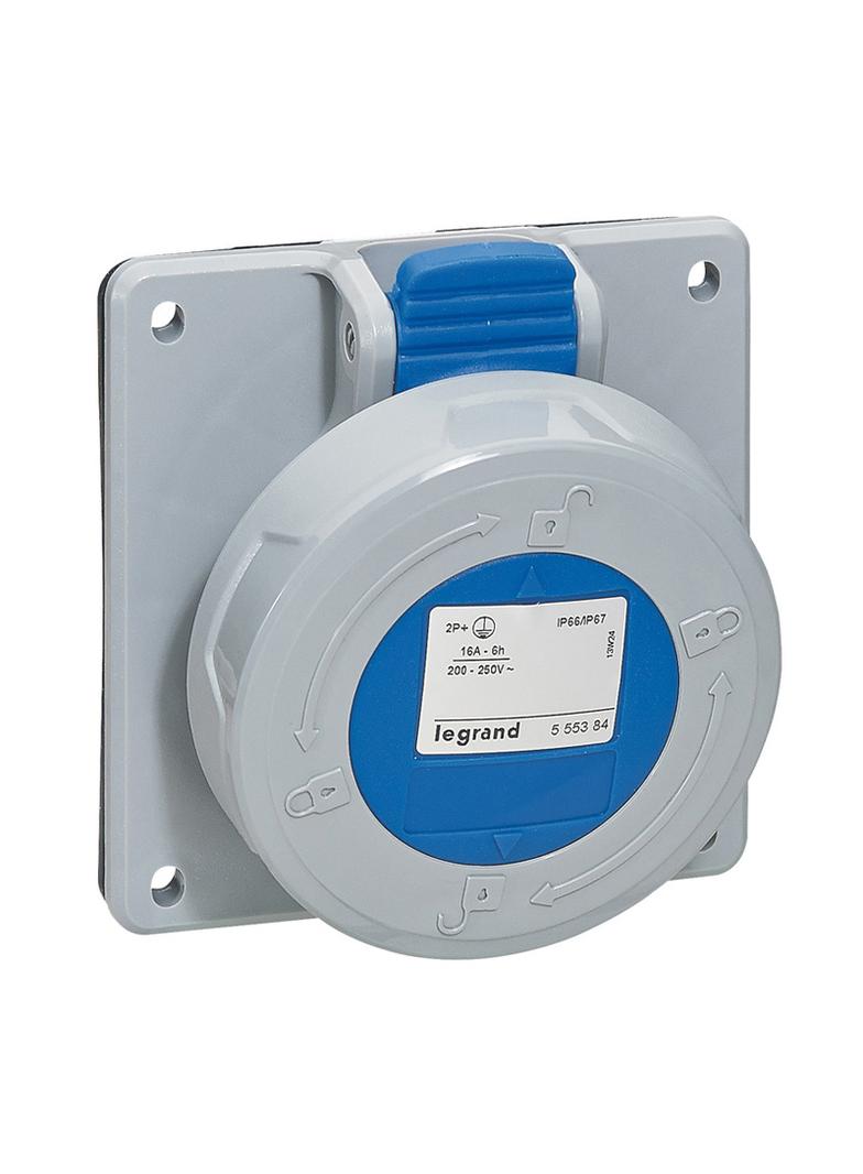 P17 TEMPRA PRO GNIAZDO TABLICOWE 32A 2P+Z 230V IP67, Legrand