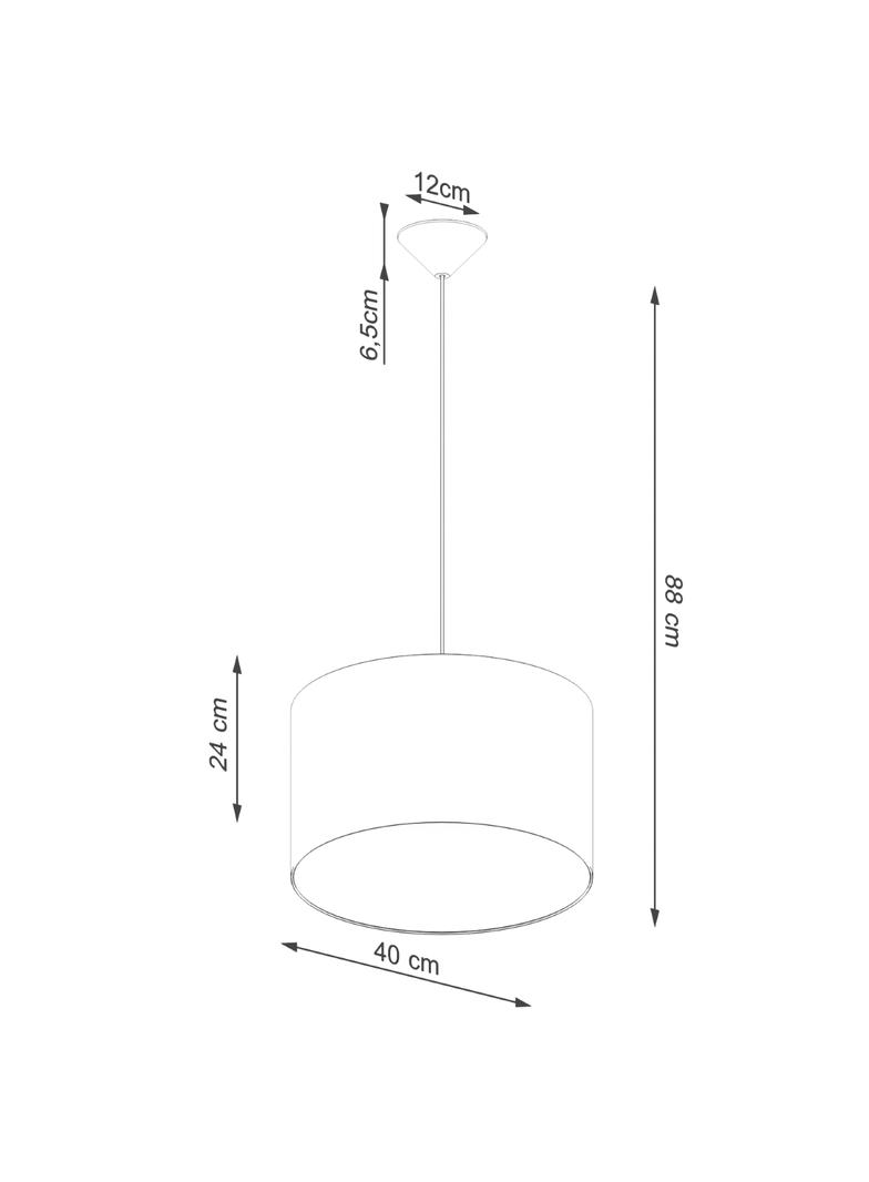 Lampa wisząca NOVA 40 biała