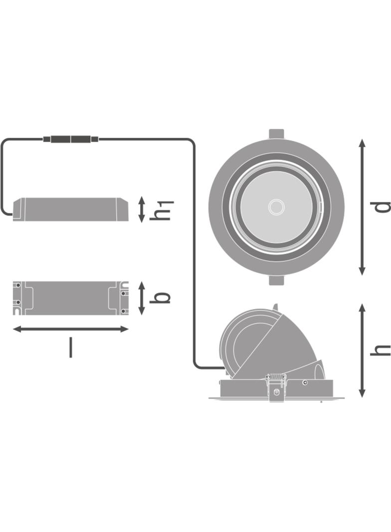 SP VARIO DN170 35W 4000K 24DEG WT LEDV LEDVANCE
