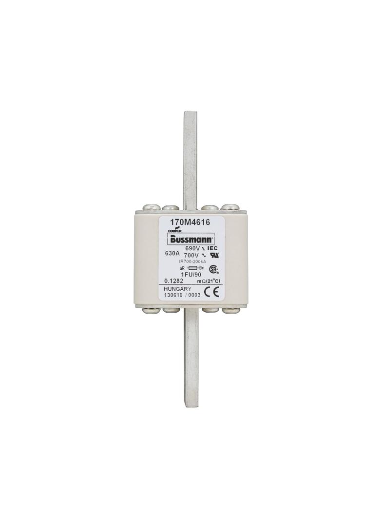FUSE 630A 690V 1FU/90 AR UC Wkładka szybka 630A AC 690V rozmiar 1 53x69x136 mm aR IEC UL, 170M4616 E
