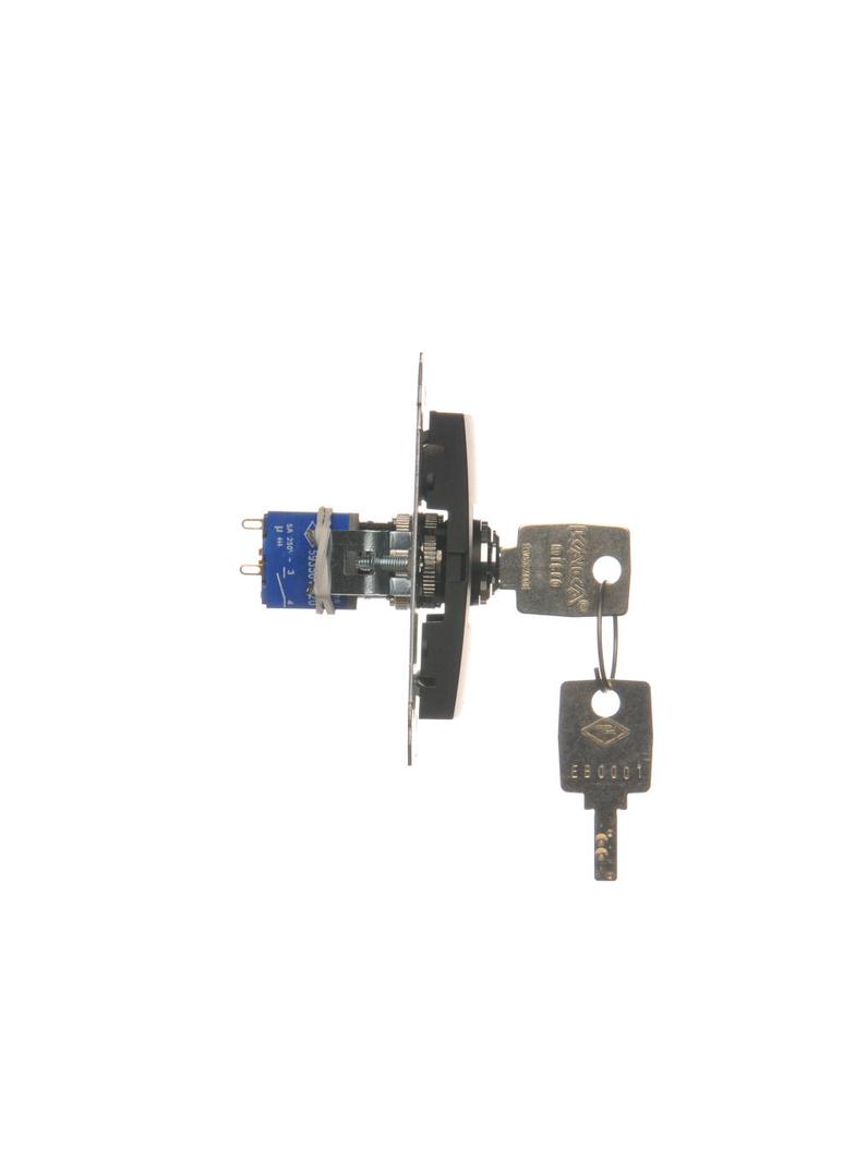 Simon 54 Łącznik na kluczyk chwilowy – przycisk 2 pozycyjny „0-I” styk N/O 5 A 250. Możliwość wyjęci