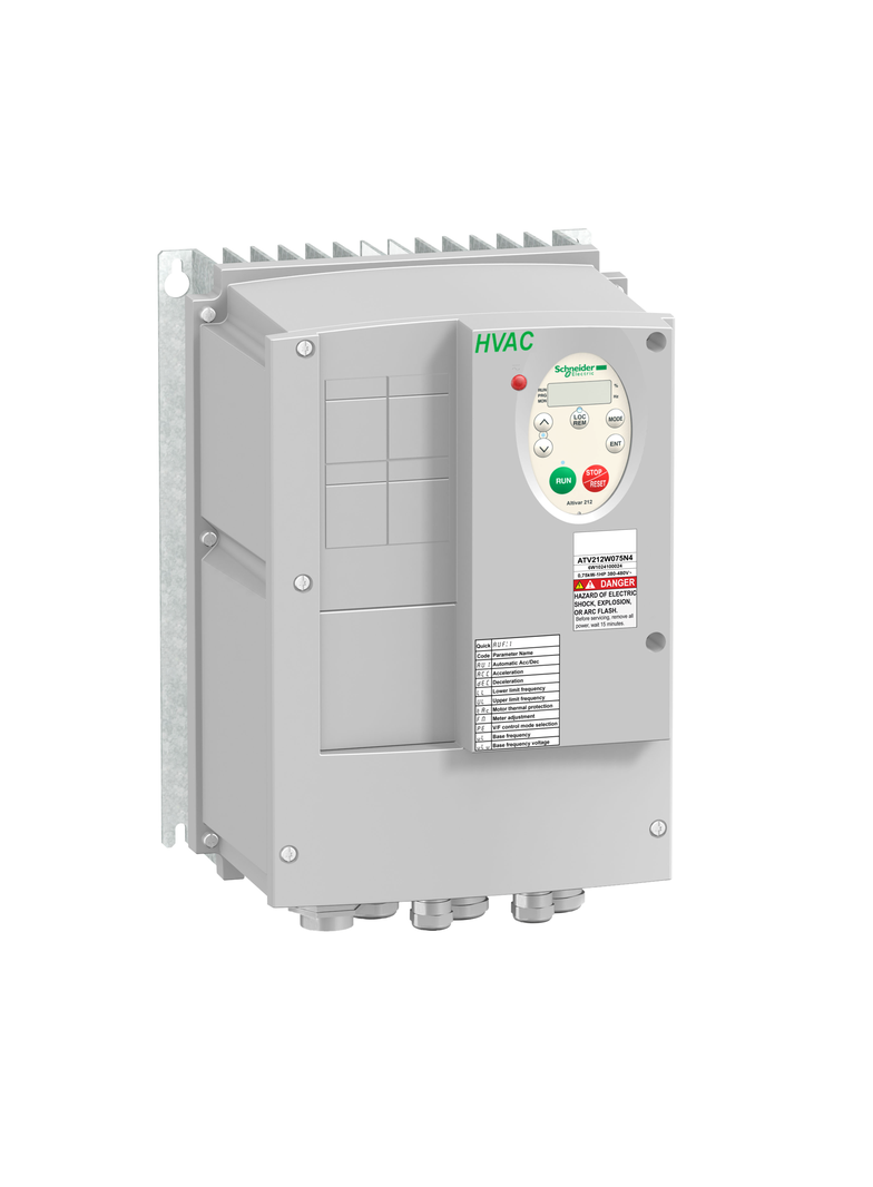 Przemiennik częstotliwości ATV212 3 fazowe 380/480VAC 50/60Hz 2.2kW 5.1A IP55 ATV212WU22N4