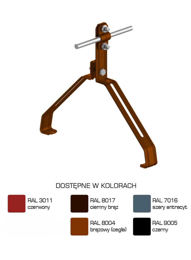 AN-151Z/LA/-N Uchwyt gąsior.prof. Z-śruba WZÓR 26 H=10 cm /LA/