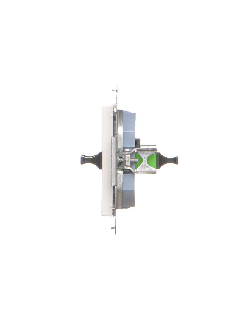 Simon 55 Gniazdo światłowodowe / optyczne podwójne SC/APC Biały mat