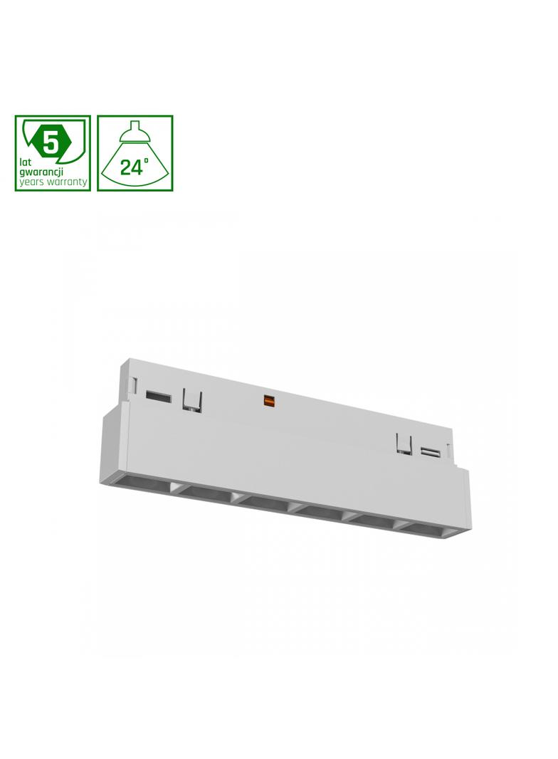 SYSTEM SHIFT NANO - GRID XS OPRAWA LINIOWA 100X12X30MM 6W 24ST BIAŁY 5 LAT GW.