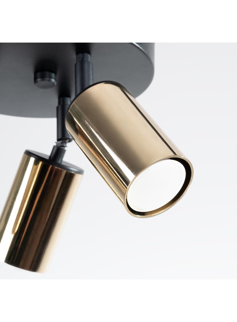 Plafon WINX 3P czarny/złoty